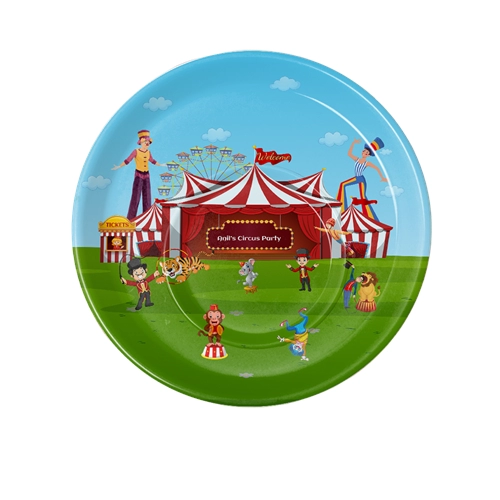 Carnival Circus Theme Party Plate